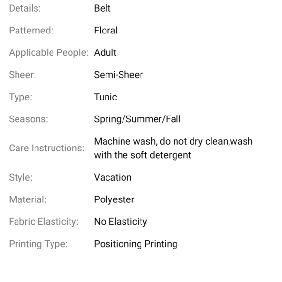 Floral Belted Tunic Style Maxi Dress - Picture 7 of 13